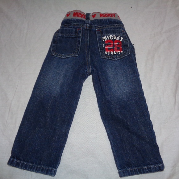 Disney Mickey Mouse Jeans 12-18M - Picture 2 of 3